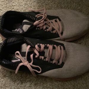 Grey black and pink Brooks Tennis good running shoes